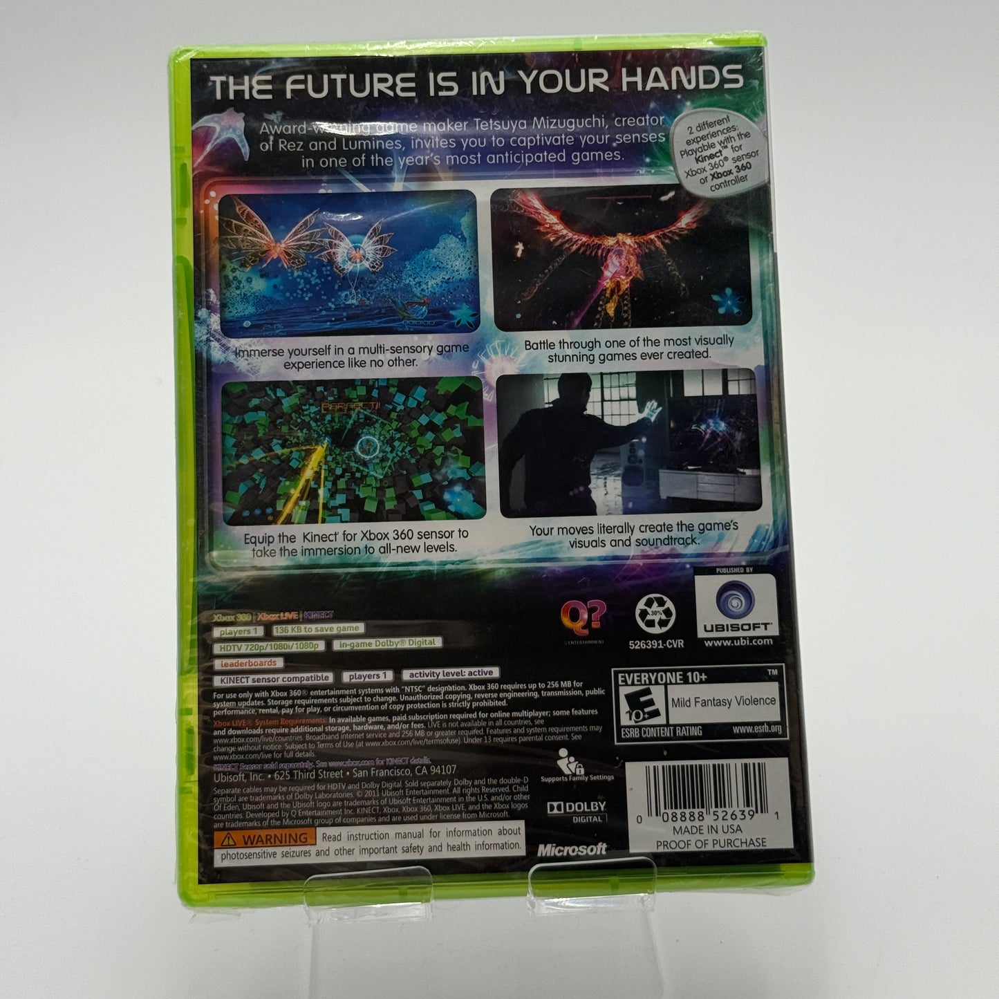 Brand New Xbox 360 - Child of Eden Video Game - Free Shipping!