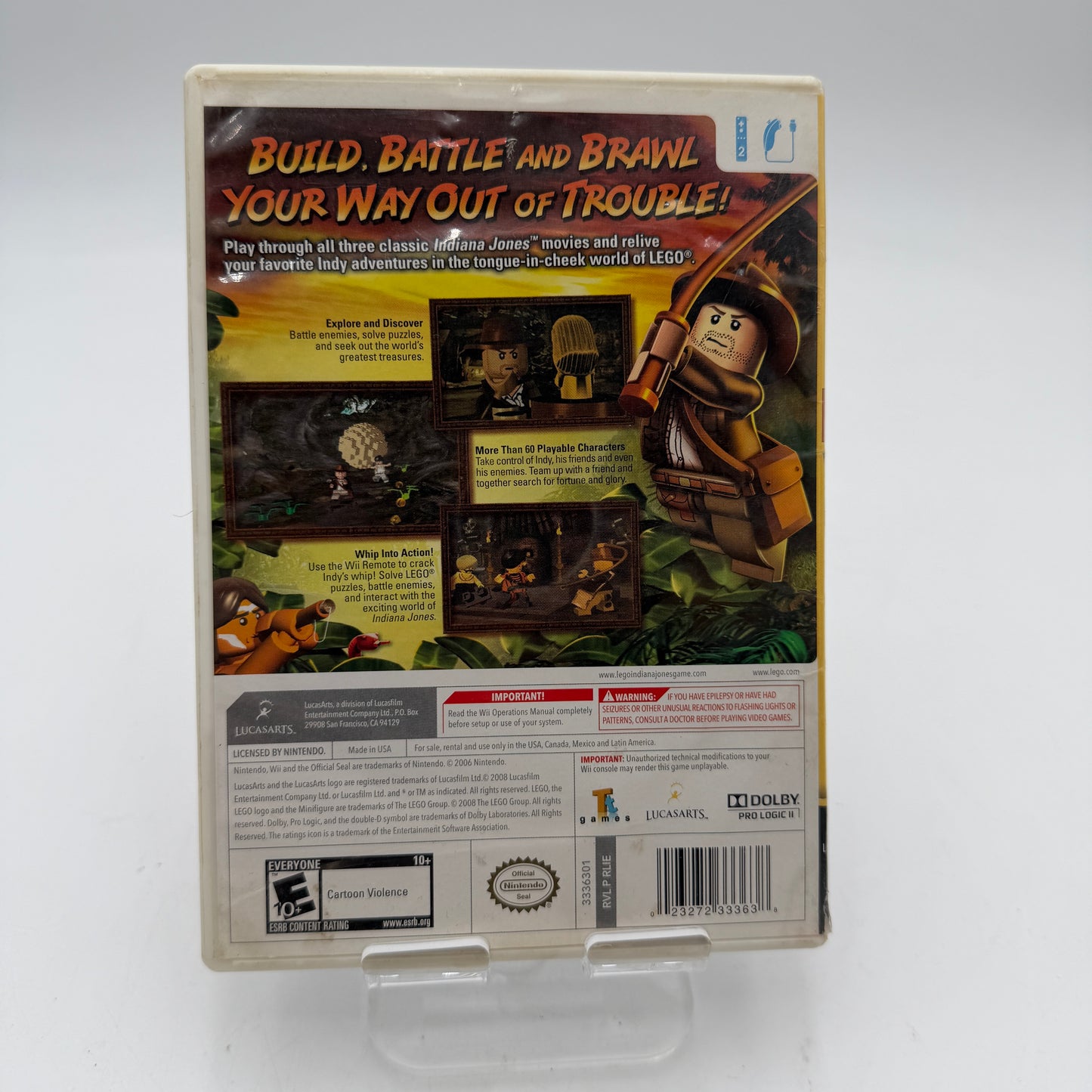 Wii LEGO Indiana Jones The Original Adventures Game with Box