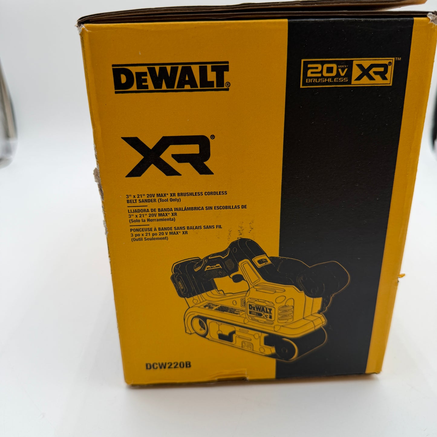 DeWalt DCW220B 20-Volt Cordless Belt Sander Tool-Only Black New In Box