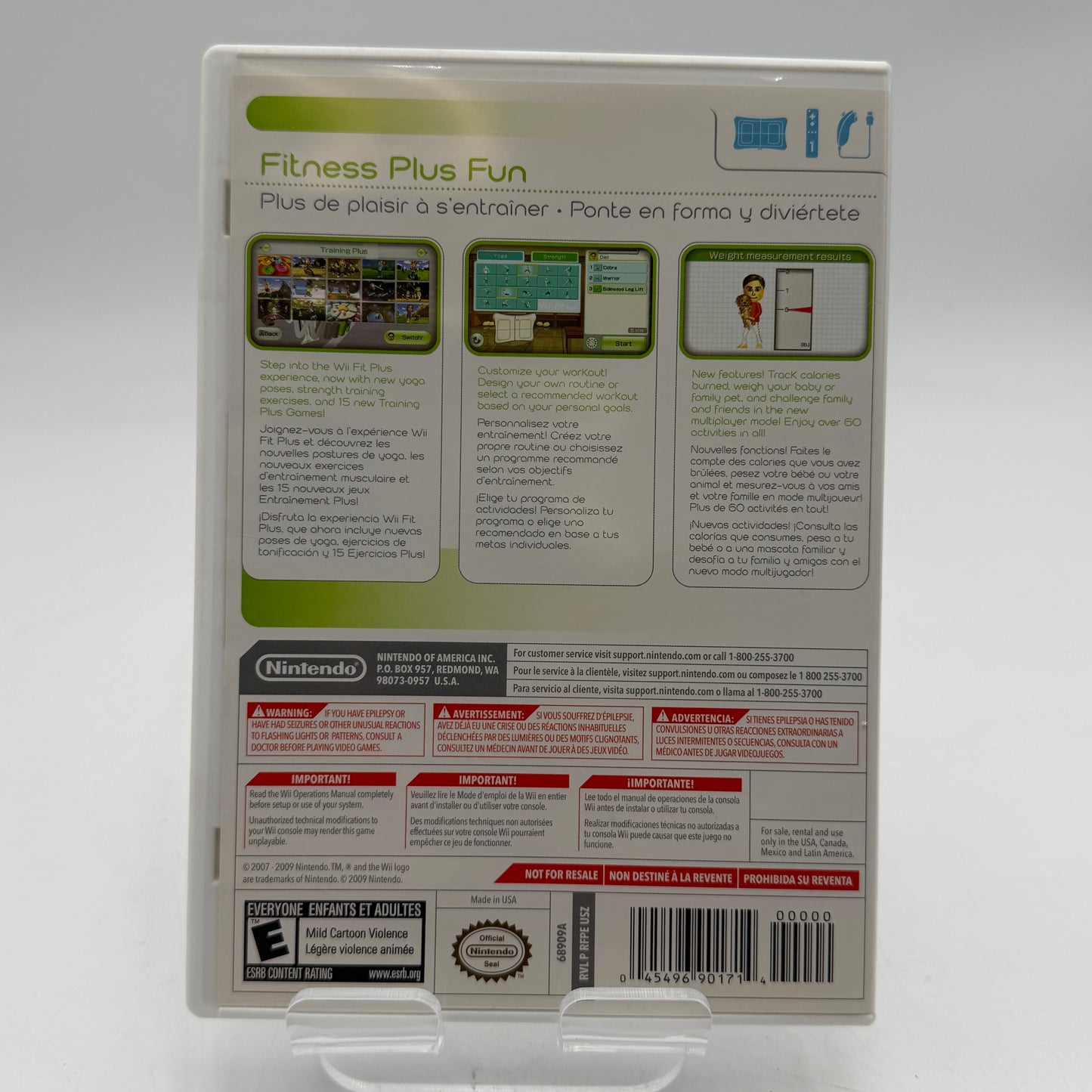 Wii Fit Plus Video Game with Box
