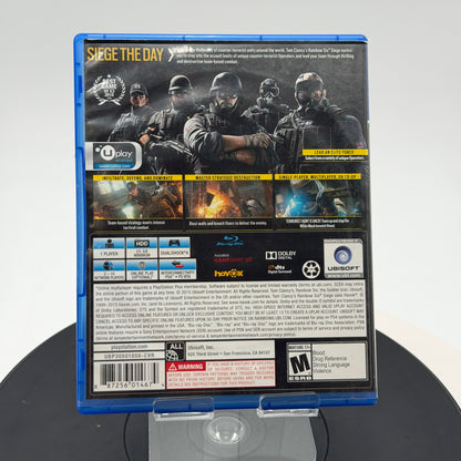 PlayStation 4 Rainbow Six Siege Video Game Used With Box