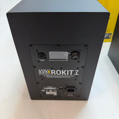 KRK Rokit 7 G4 Powered Monitor Speakers Black Used With Box READ
