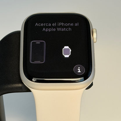Apple Watch Series 8 GPS 45mm Silver A2771 2022 Sport Band Used