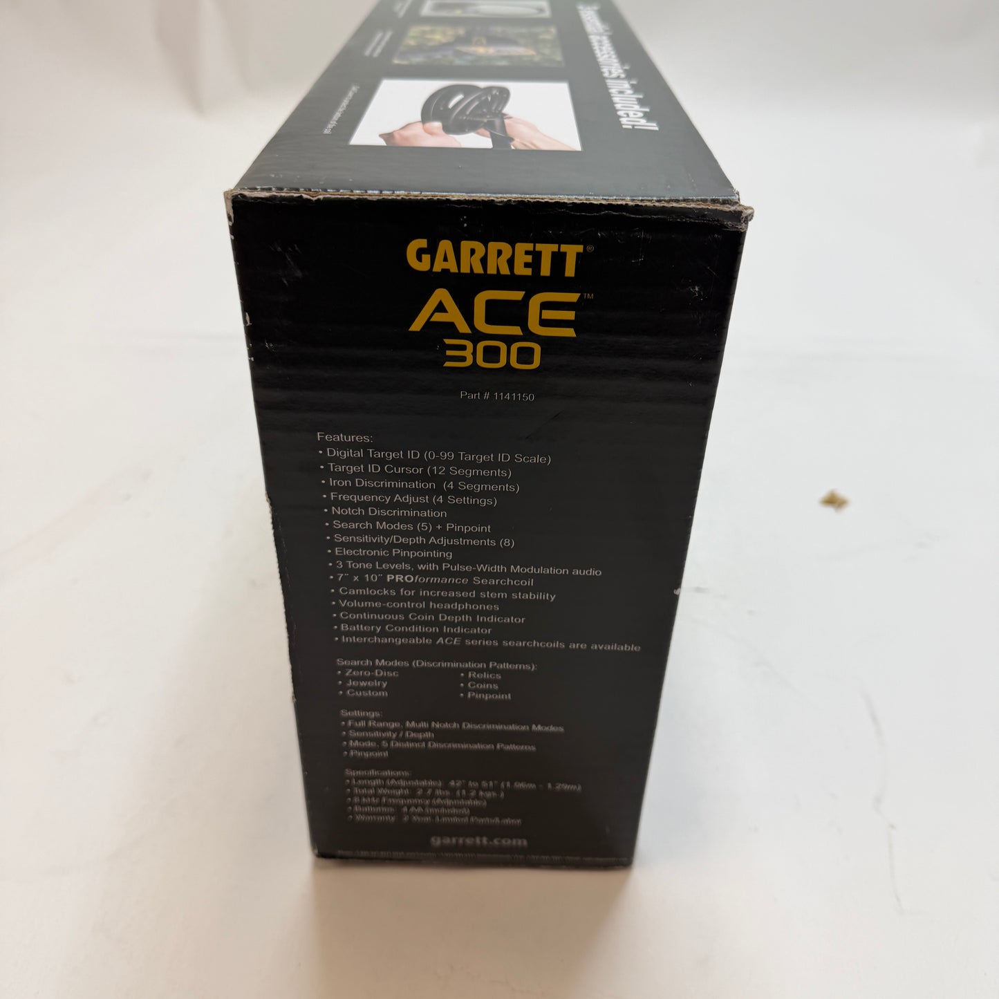 Garrett Ace 300 Metal Detector Black New In Box
