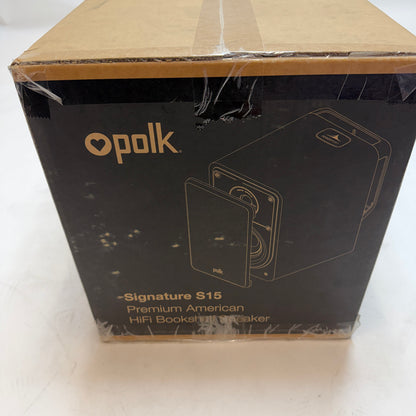 Polk Audio Signature S15 Bookshelf Speaker Washed Black Walnut New In Box