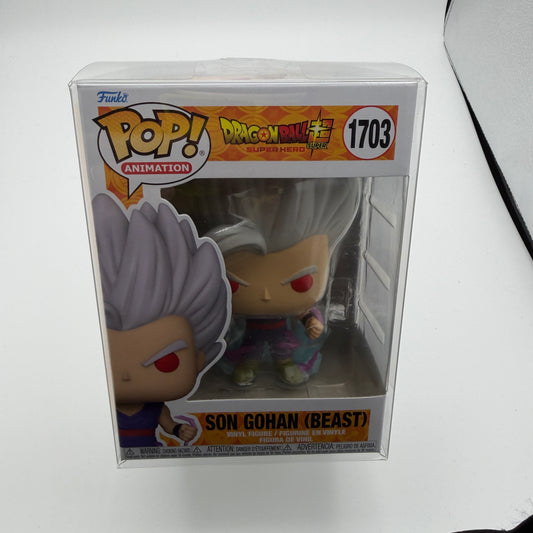 Funko Pop! Dragon Ball Super Hero Son Gohan Beast #1703 with Pop Protector