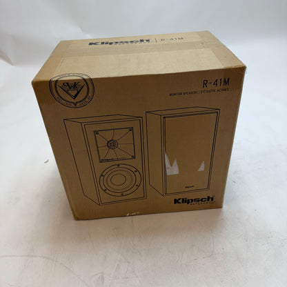 Klipsch Reference R-41M Bookshelf Home Speakers Black New In Box