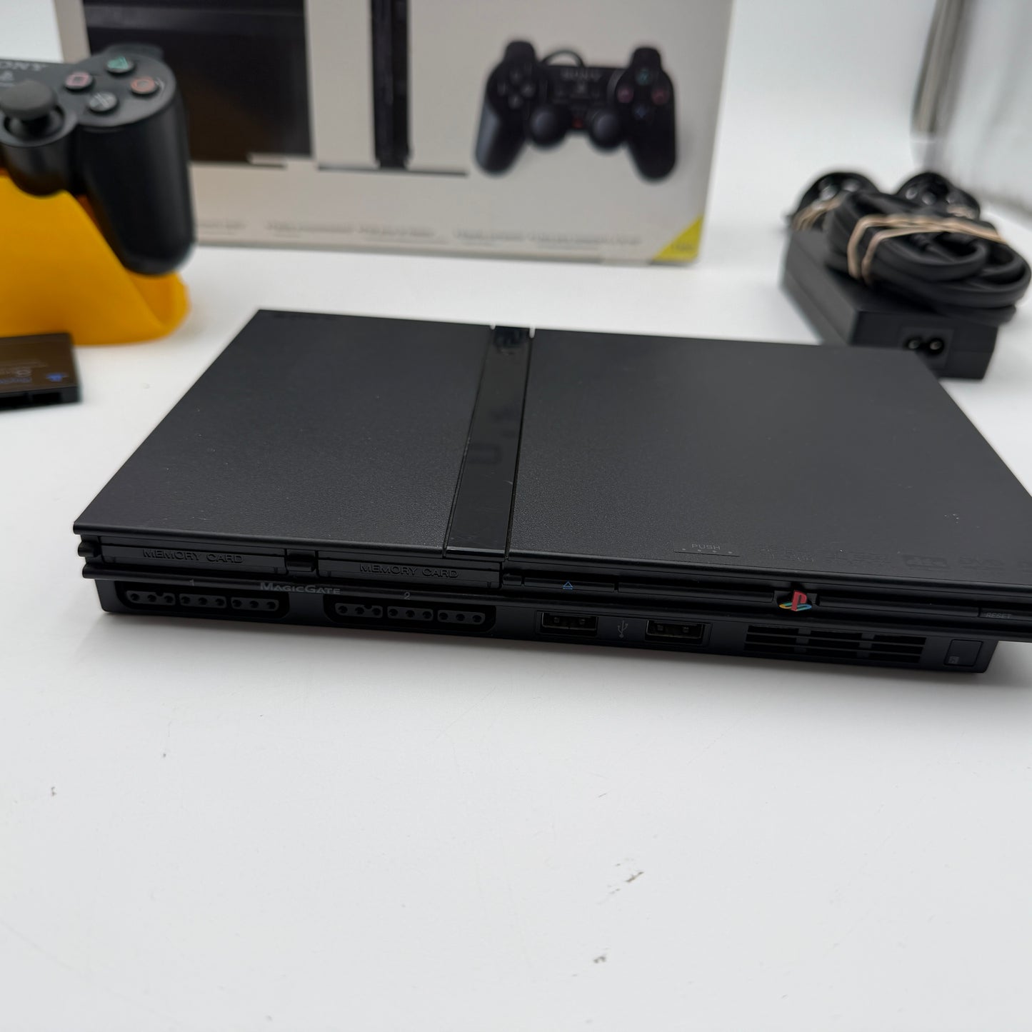 Sony Playstation 2 Slim SPCH-70012 Console Black with Box and Controller
