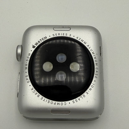 Apple Watch Series 3 GPS A1859 (2017) 42mm Silver Aluminum Sport Band