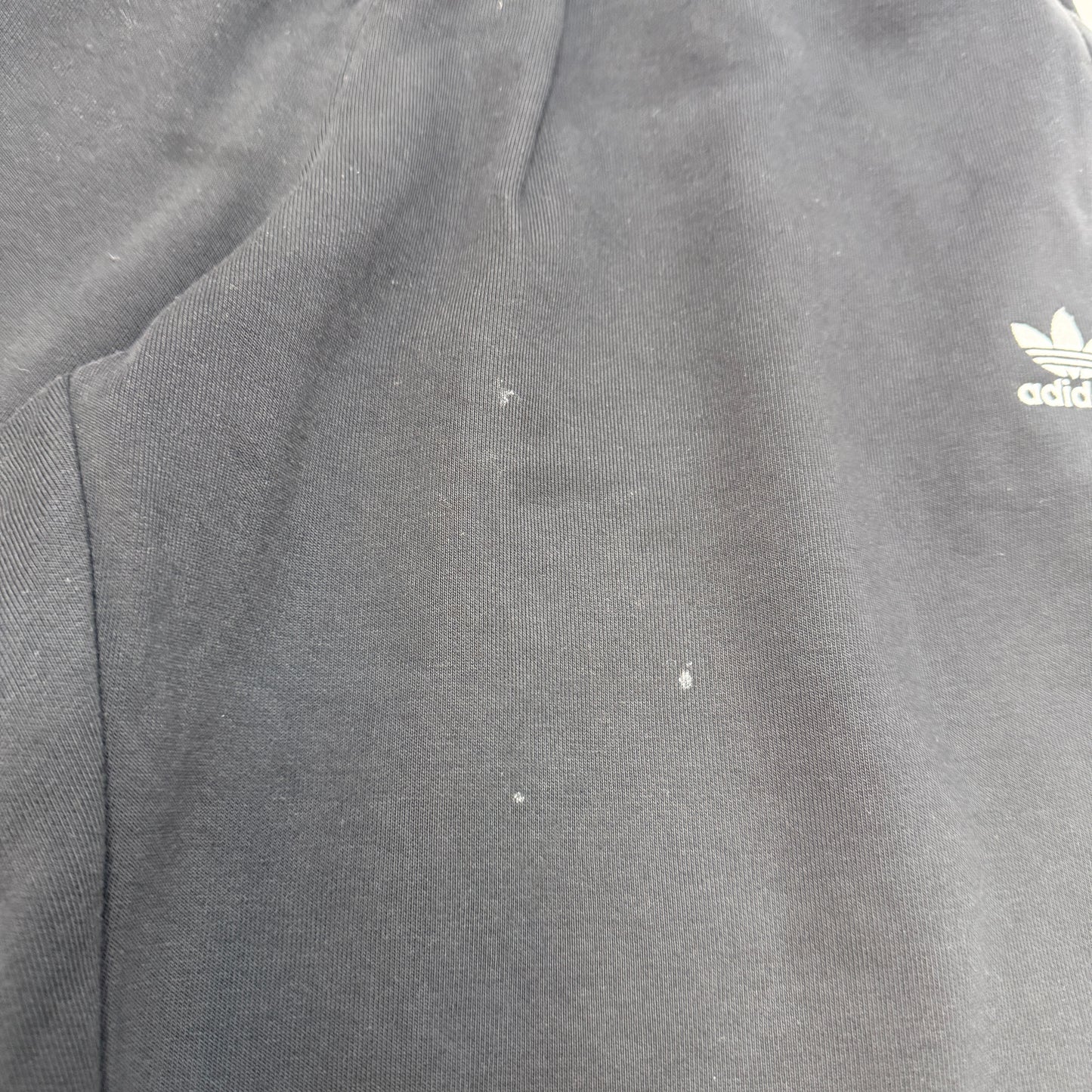 adidas Originals Men's Sweatpants Black Trefoil Logo Fleece Open Hem Size L