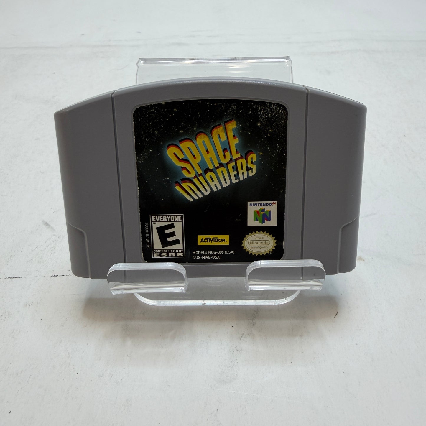 Nintendo 64 Space Invaders Gray Video Game Used
