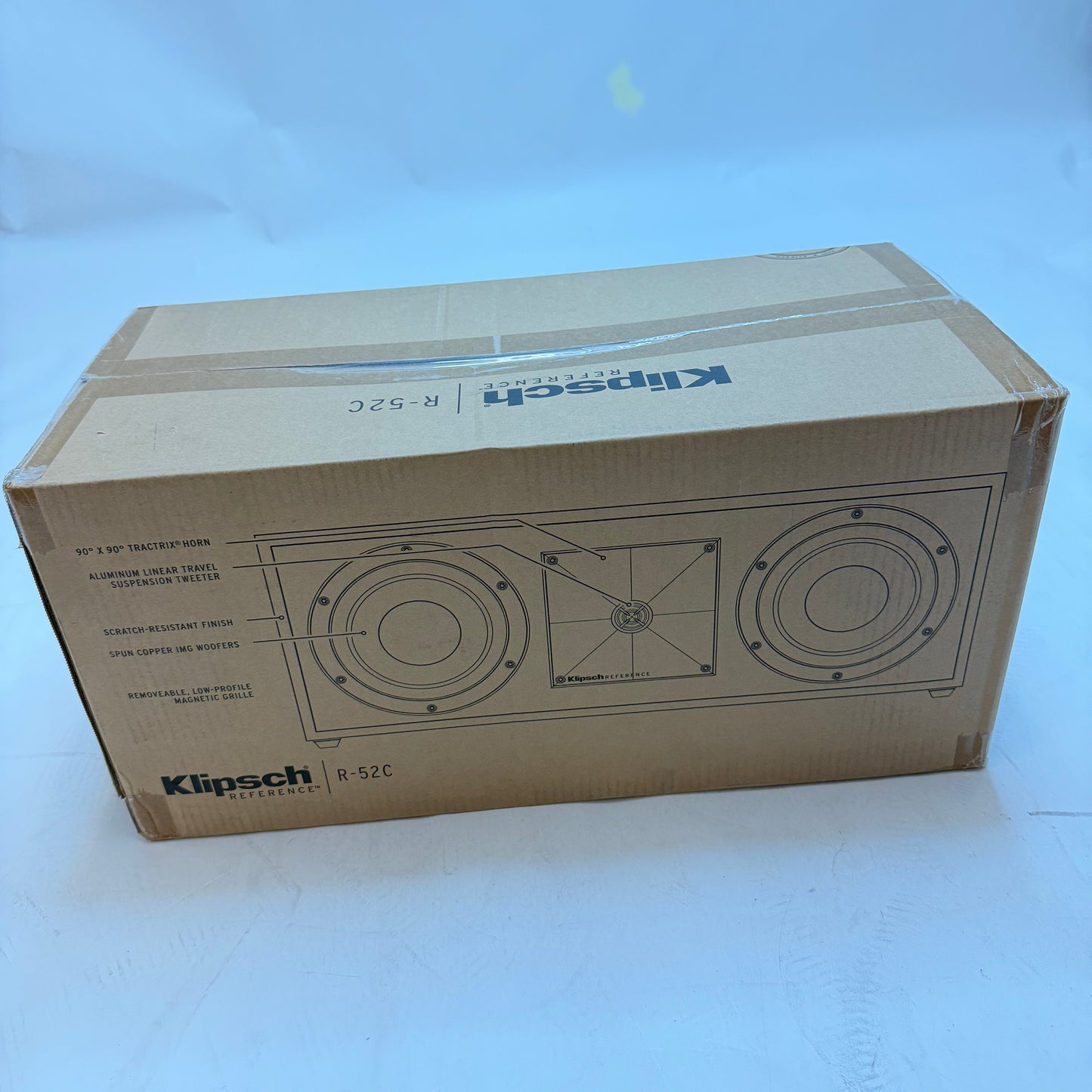 Klipsch Reference R-52C Two-Way Center Channel Speaker Black New In Box