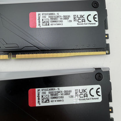 Kingston FURY Beast RGB 32GB (2x16GB) DDR5 RAM 5200MHz Black