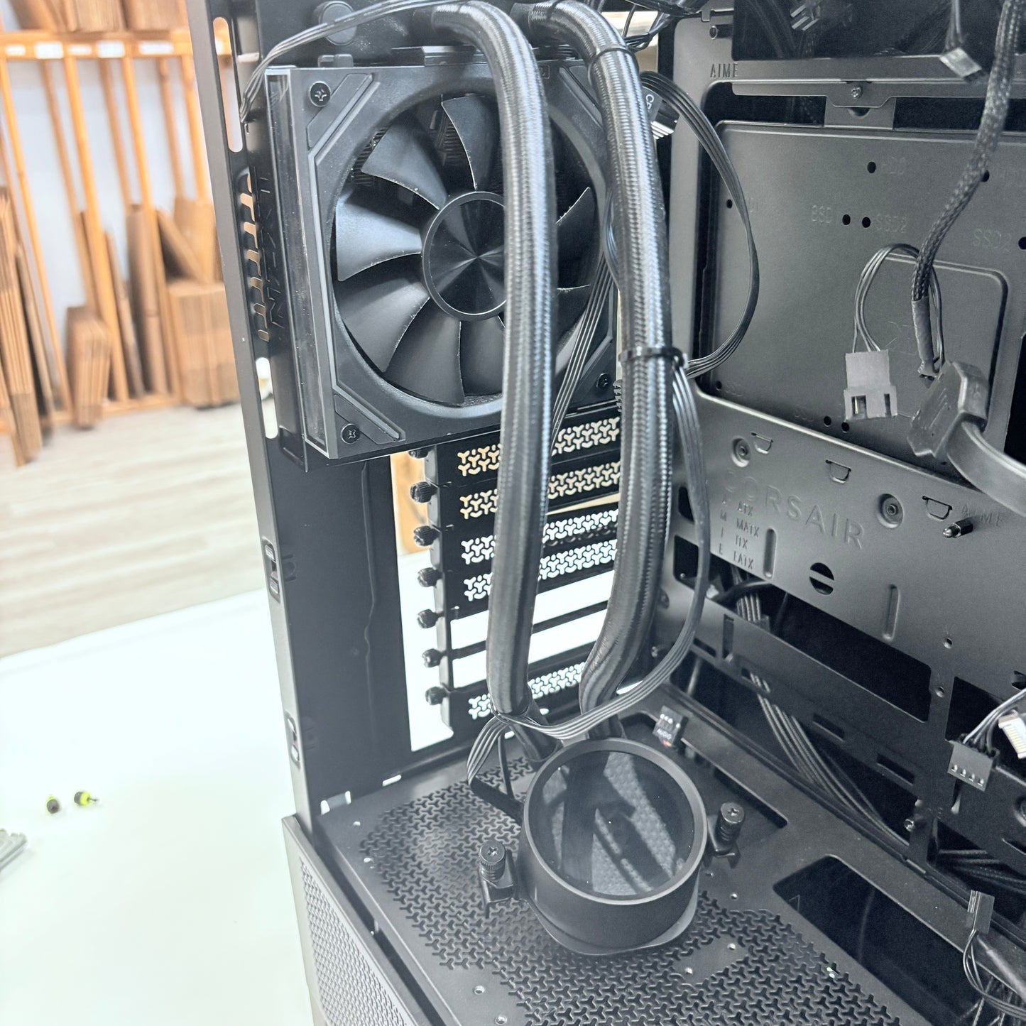 CORSAIR FRAME 4000 Series Medium Computer Case With Power Supply & CPU Cooler