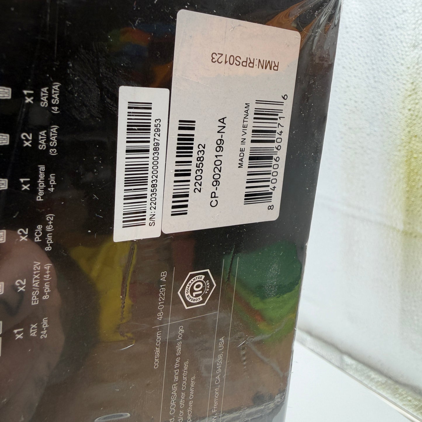 CORSAIR RM750x High Performance ATX Power Supply New In Box Yellow