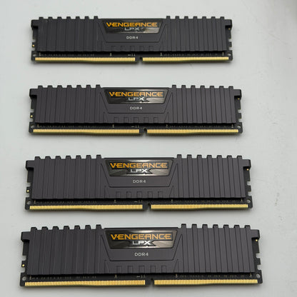 CORSAIR Vengeance LPX 64GB (4x16GB) 3600MHz DDR4 RAM - Black