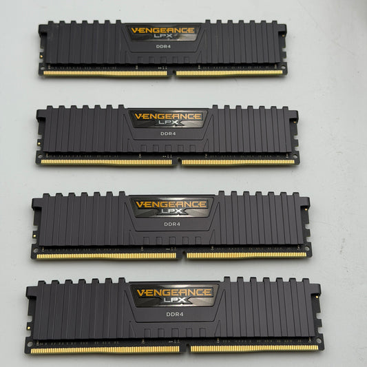 CORSAIR Vengeance LPX 64GB (4x16GB) 3600MHz DDR4 RAM - Black
