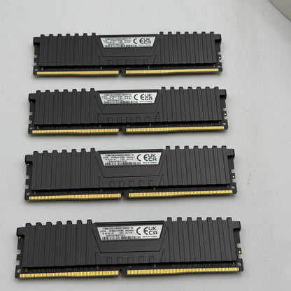 CORSAIR Vengeance LPX 64GB (4x16GB) 3600MHz DDR4 RAM - Black