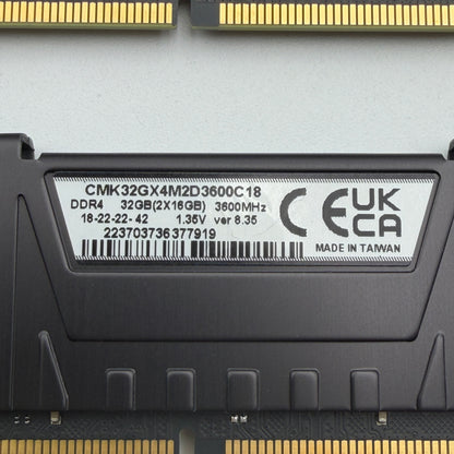 CORSAIR Vengeance LPX 64GB (4x16GB) 3600MHz DDR4 RAM - Black