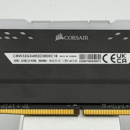 CORSAIR Vengeance RGB Pro DDR4 RAM 8GB 3600MHz Black