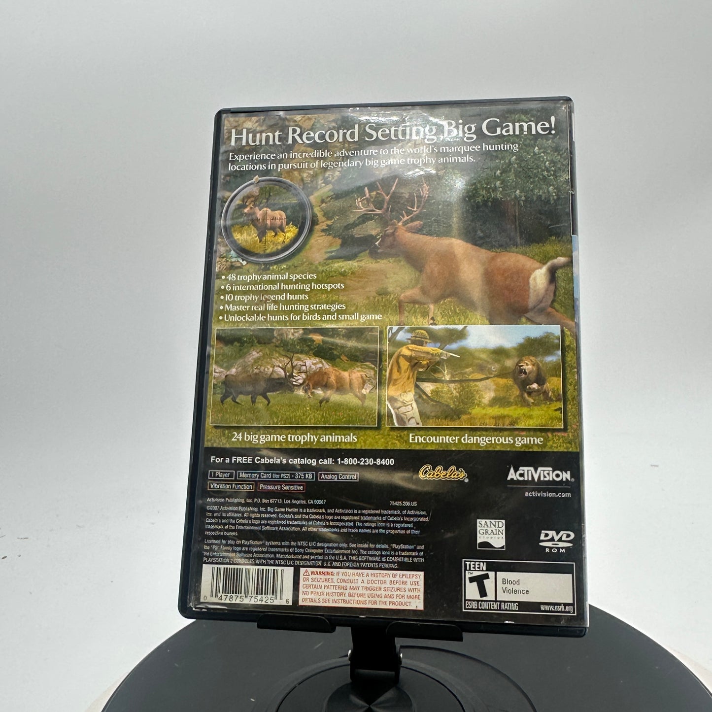 Cabela's Big Game Hunter 2008 PS2 PlayStation 2 Video Game