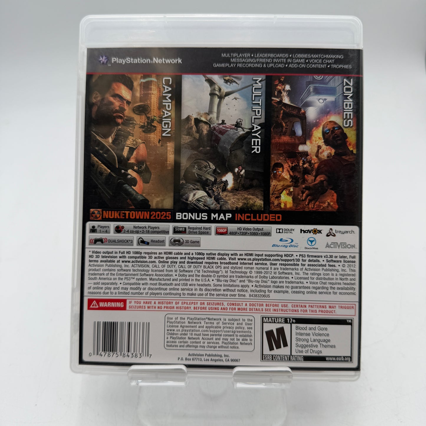 Call of Duty Black Ops II for PlayStation 3 PS3 CIB