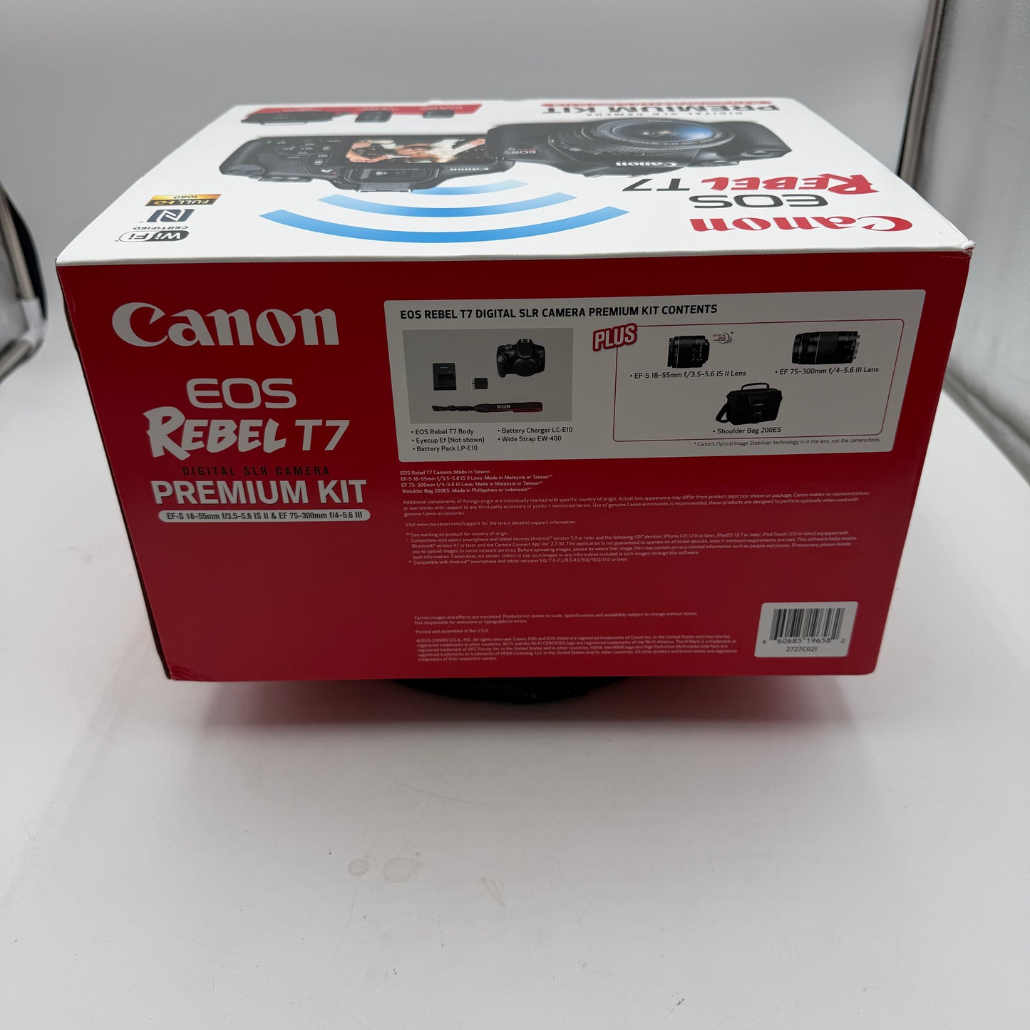 NEW Canon EOS Rebel T7 Digital Camera Premium Kit w/ Lenses and More Black