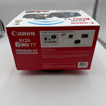 NEW Canon EOS Rebel T7 Digital Camera Premium Kit w/ Lenses and More Black