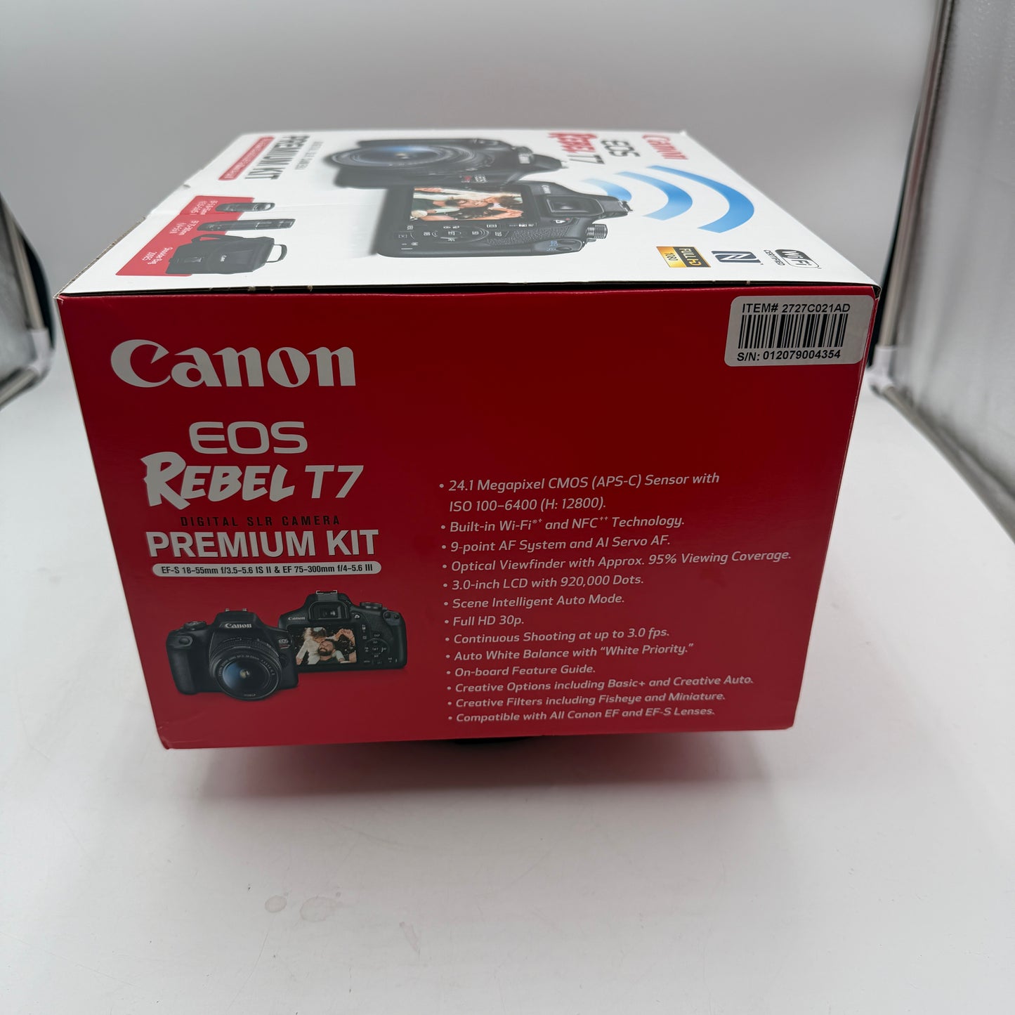 NEW Canon EOS Rebel T7 Digital Camera Premium Kit w/ Lenses and More Black