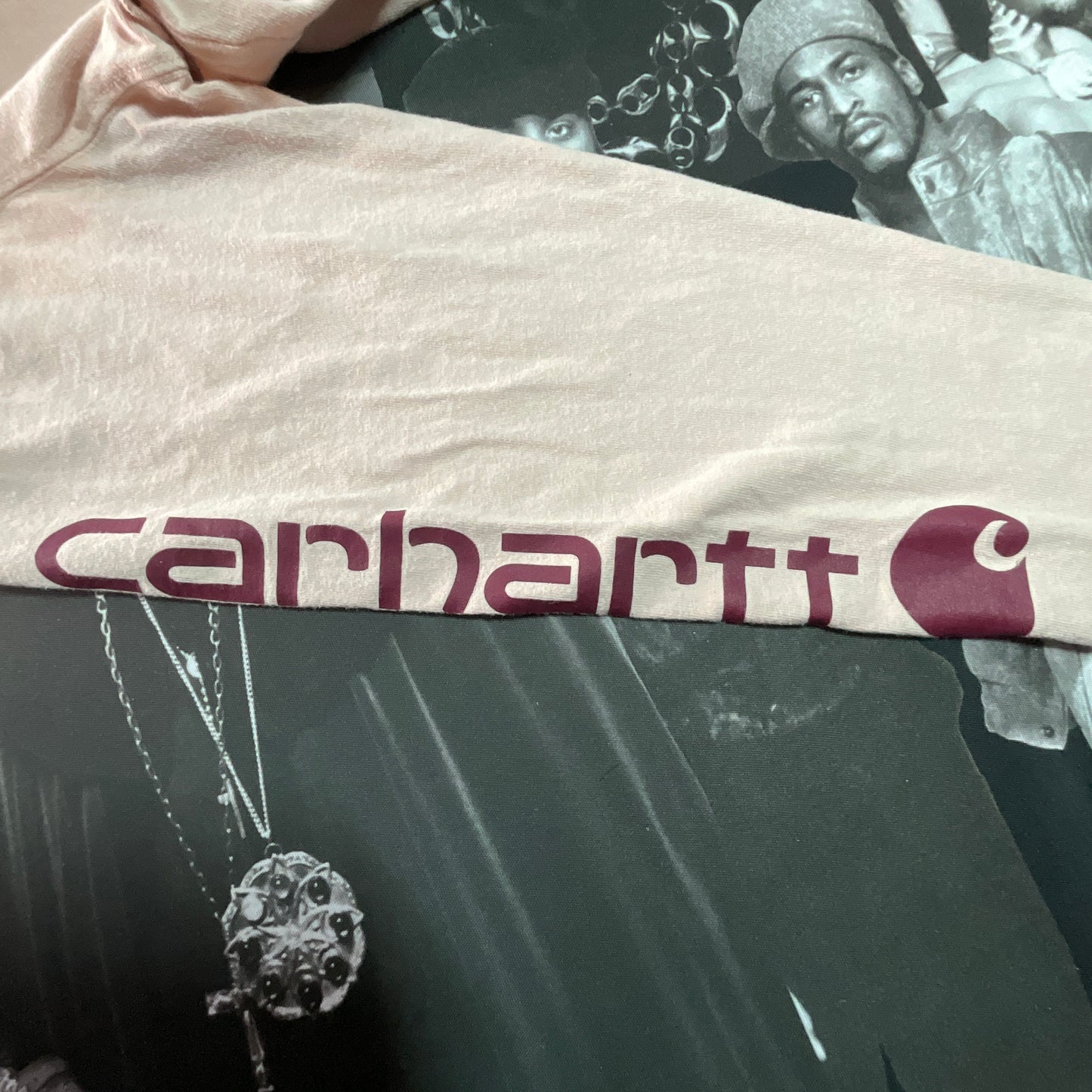 Carhartt Long Sleeve Tee Light Pink Size Extra Large