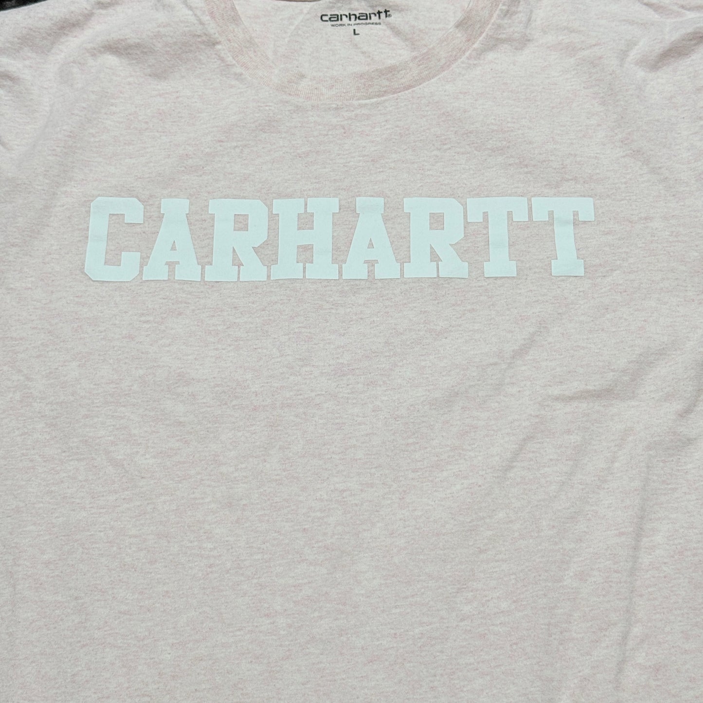 Carhartt Work In Progress WIP Long Sleeve Tee Size Large Light Pink READ!