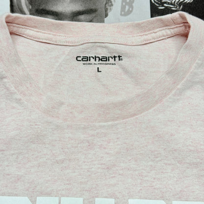 Carhartt Work In Progress WIP Long Sleeve Tee Size Large Light Pink READ!