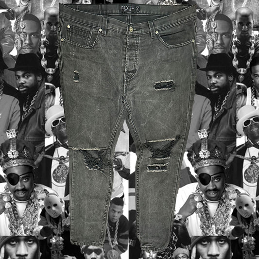 Civil Distressed Skinny Jeans Size W36 L32
