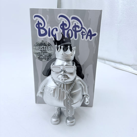 Clutter Studios Big Poppa Hustle Silver Ltd 100 Vinyl Figure by Ron English