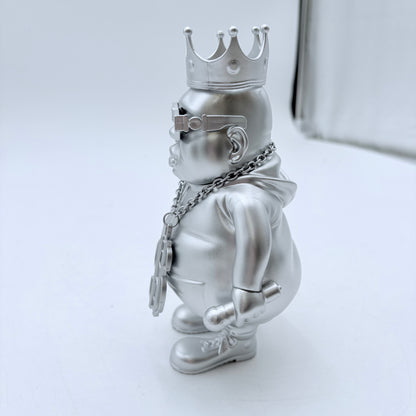 Clutter Studios Big Poppa Hustle Silver Ltd 100 Vinyl Figure by Ron English