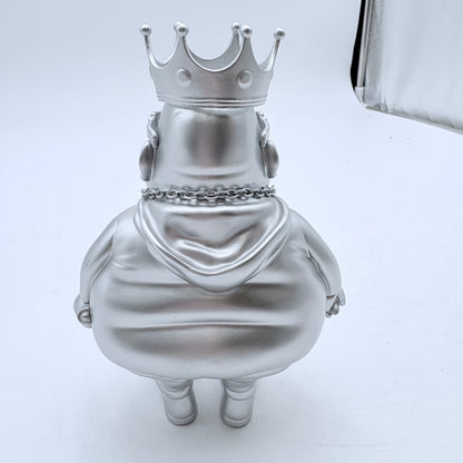 Clutter Studios Big Poppa Hustle Silver Ltd 100 Vinyl Figure by Ron English