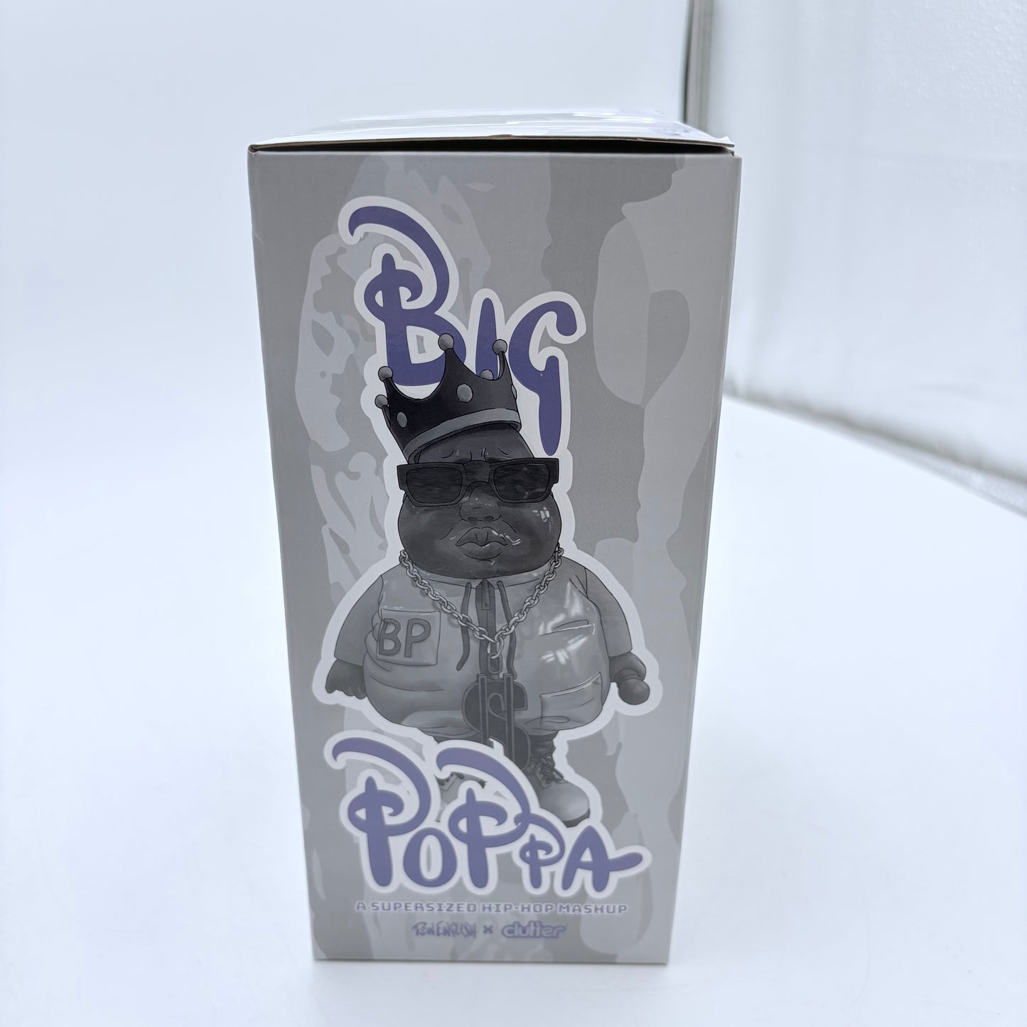 Clutter Studios Big Poppa Hustle Silver Ltd 100 Vinyl Figure by Ron English