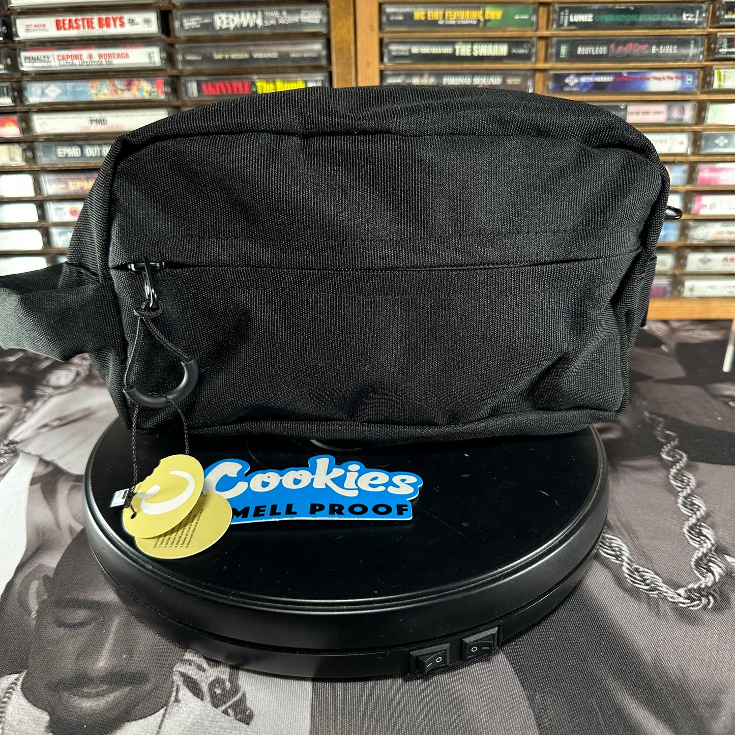 Cookies Smell Proof Canvas Poly Stash / Toiletry Bag - Black
