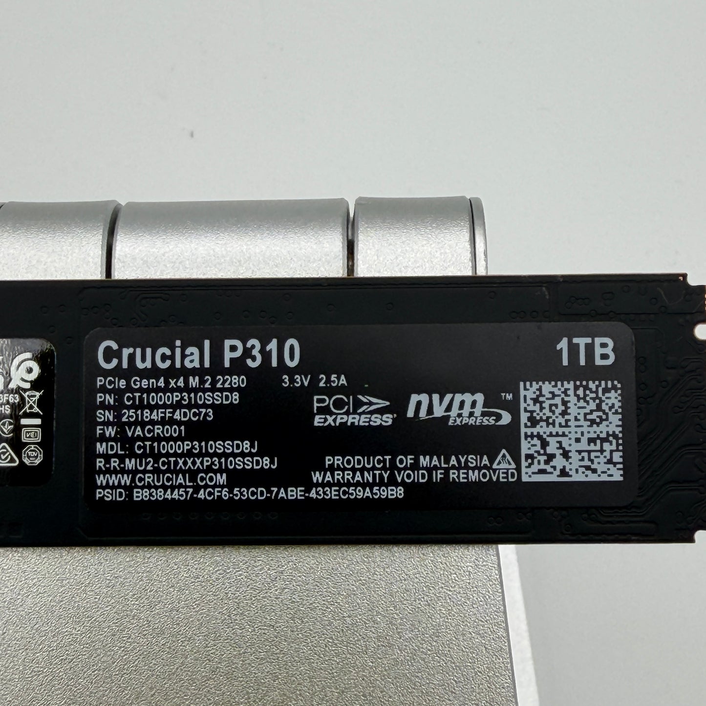 Crucial P310 1TB M.2 2280 PCIe Gen4 NVMe Internal SSD