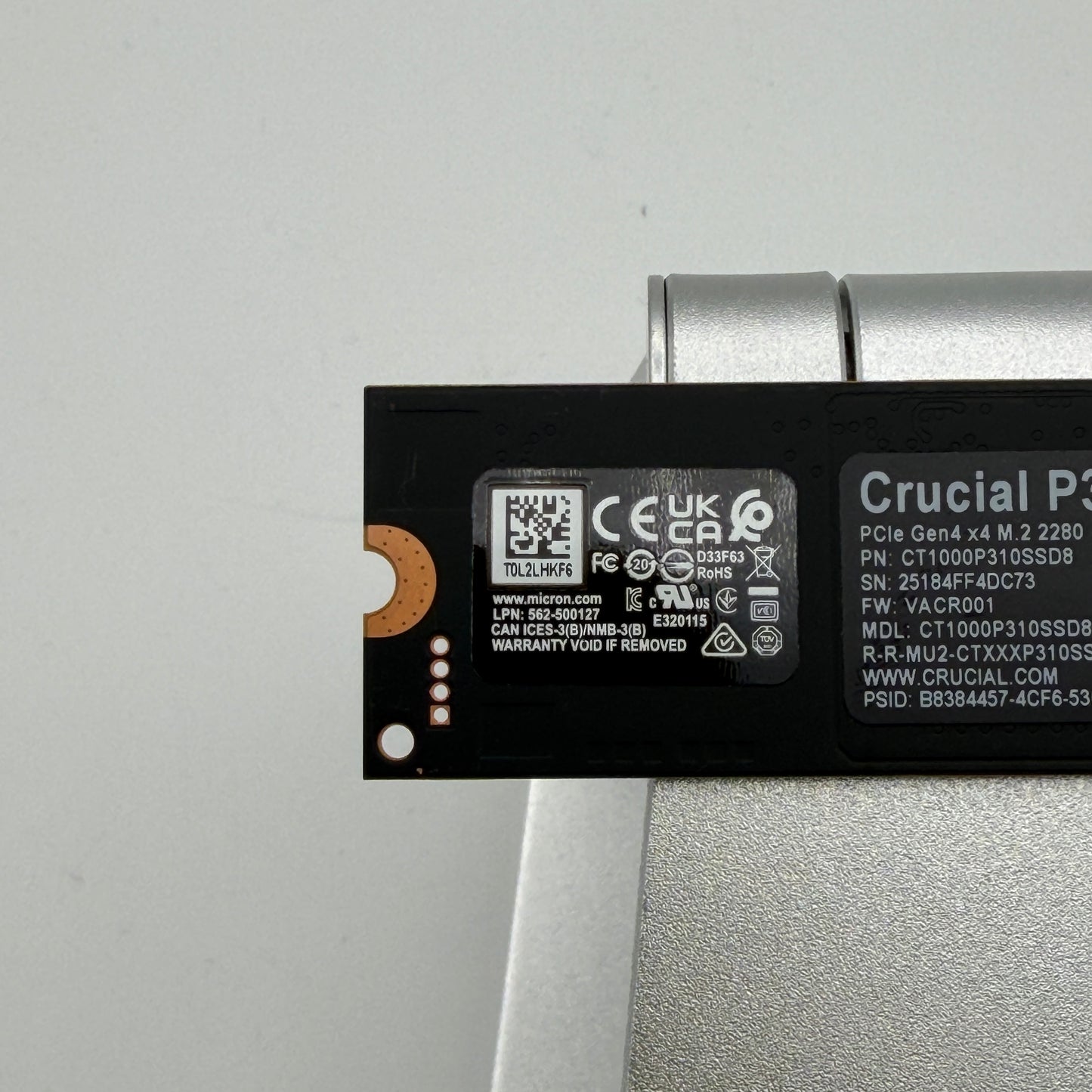 Crucial P310 1TB M.2 2280 PCIe Gen4 NVMe Internal SSD