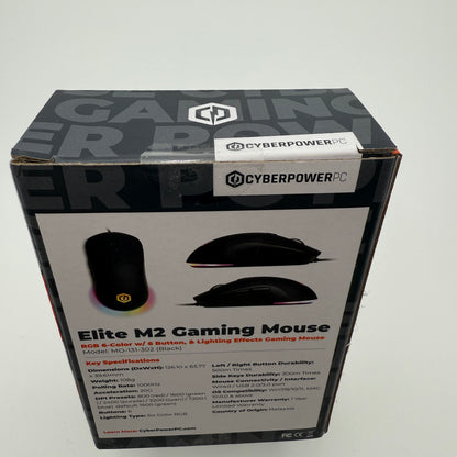 CyberPowerPC Elite M2 Gaming Mouse - New In Box - Free Shipping