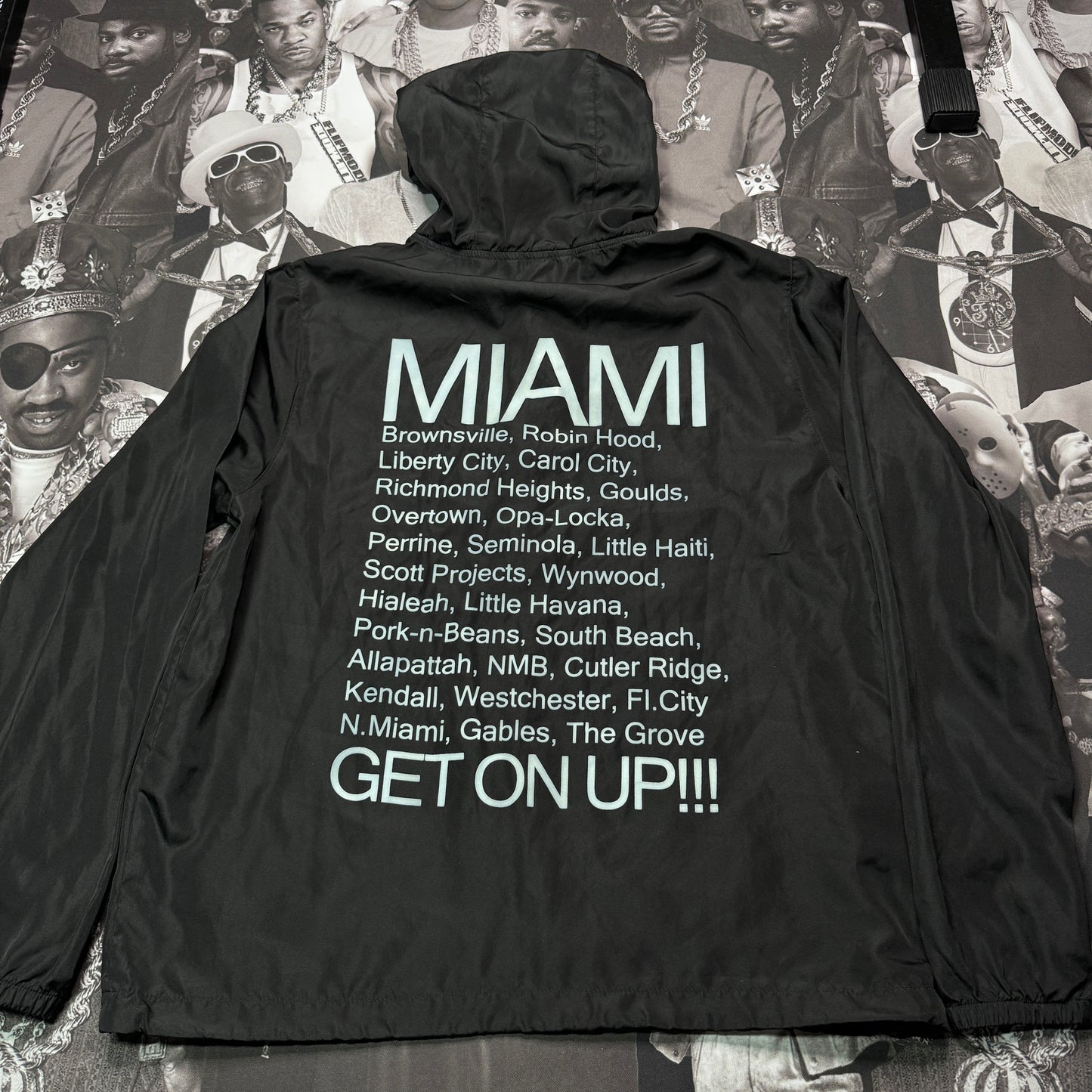 D.A.D.E. Roll Call Nylon Anorak Miami History Size Medium
