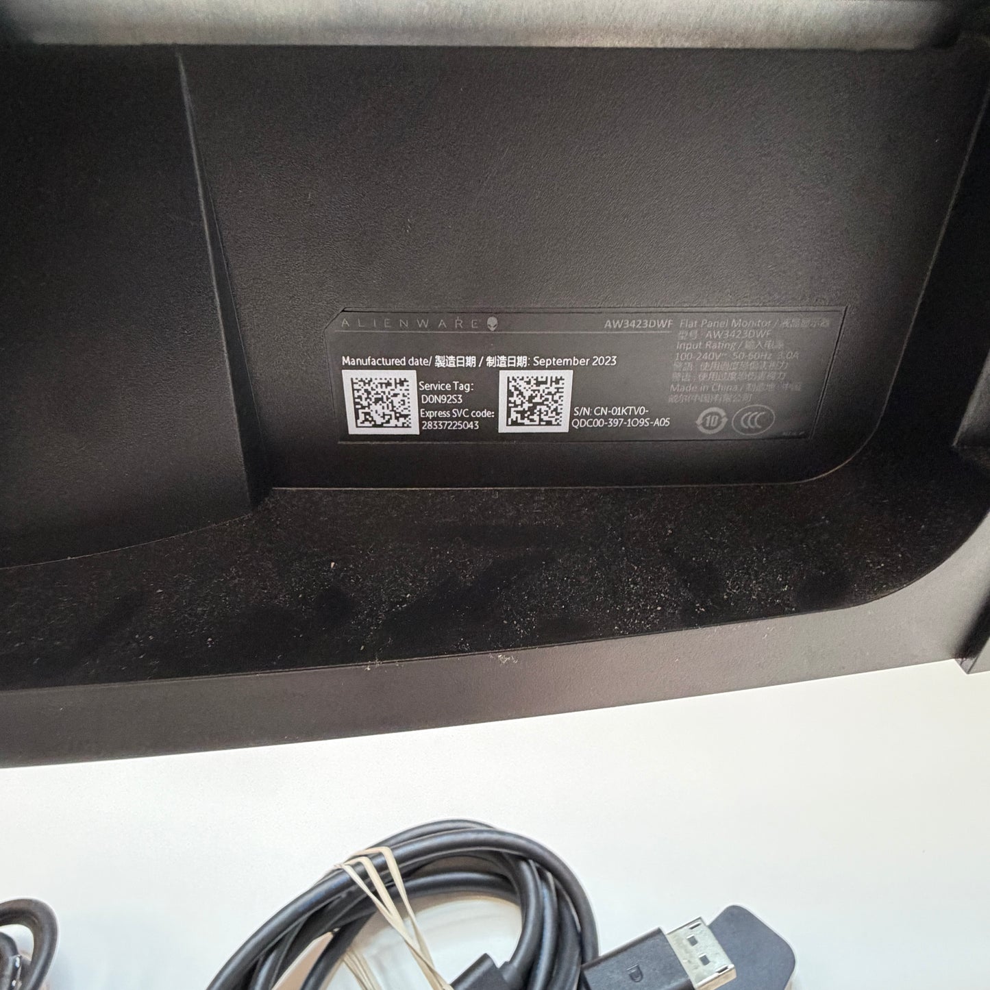Alienware 34" AW3423DWF QD-OLED 2022 Monitor - Black