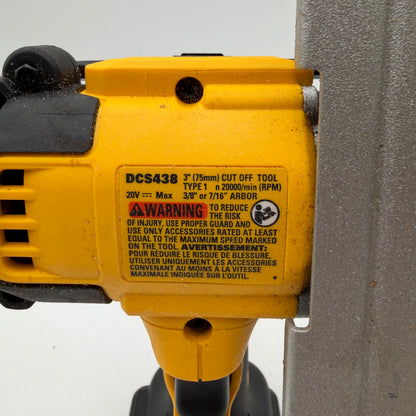 DeWalt DCS438 3 Inch 75mm Cut Off Saw TOOL ONLY