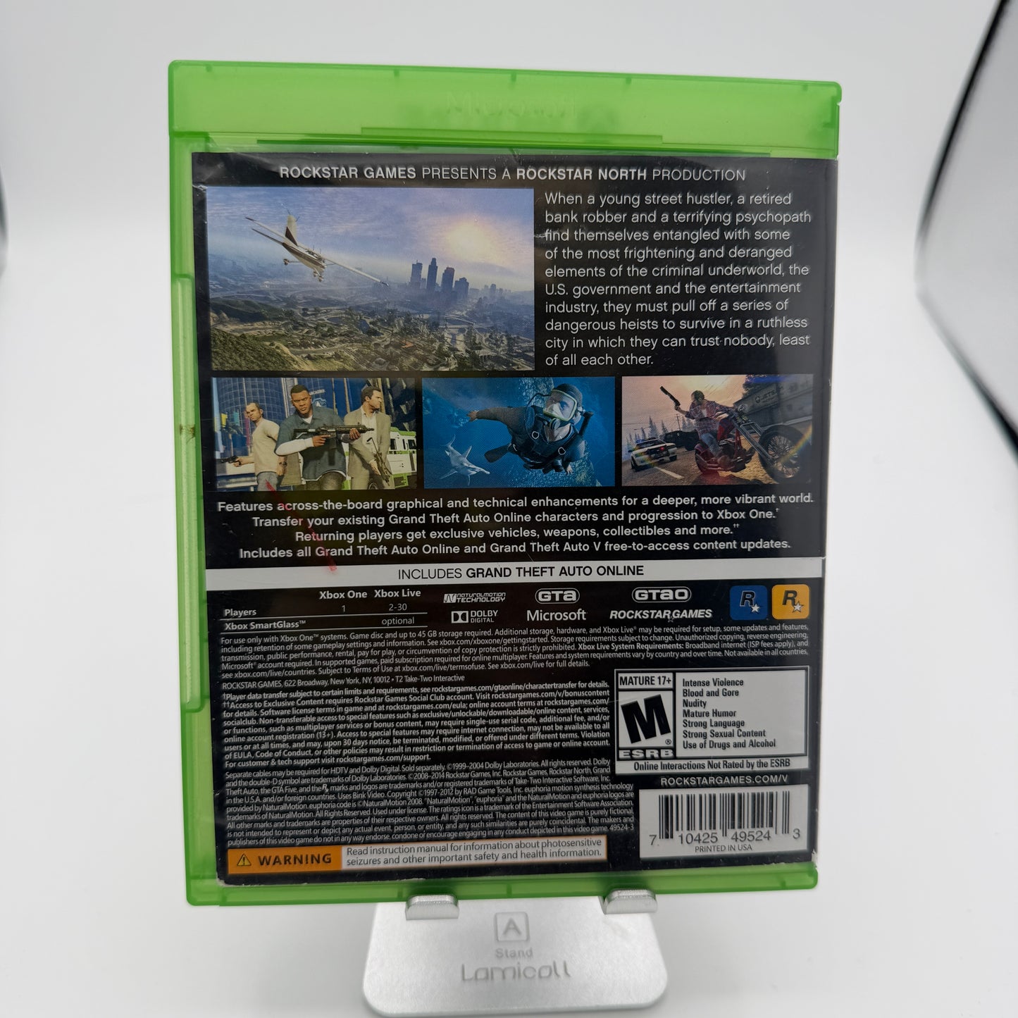 Grand Theft Auto V Xbox One Used With Box Complete Edition