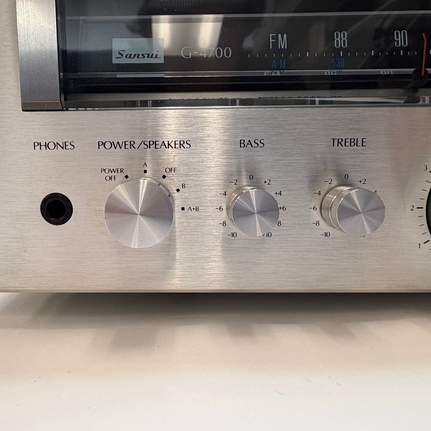 Sansui Vintage G-4700 AM/FM Pure Power DC Stereo Receiver Brown TESTED READ