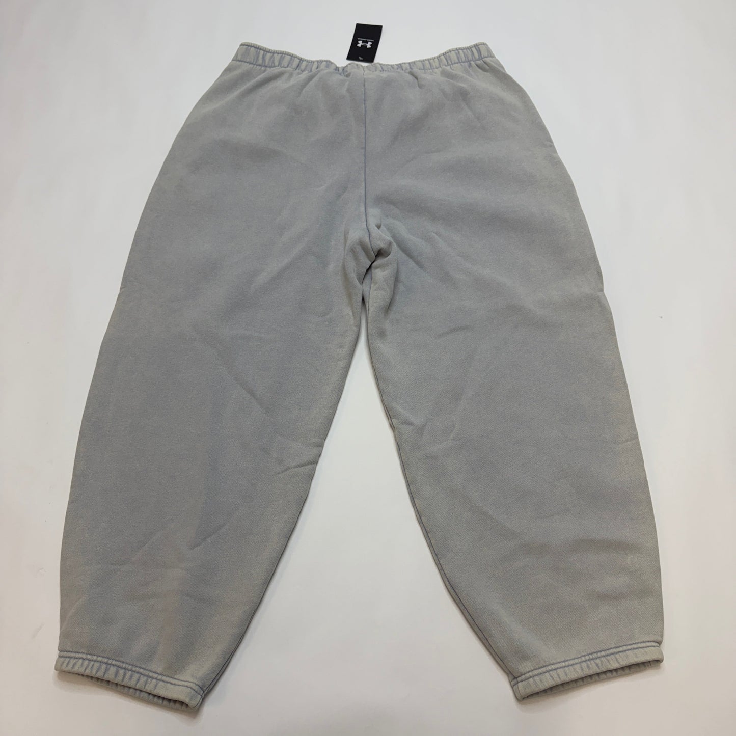 Under Armour Icon Men's Joggers XL Gray Star Patch Chenille Fleece Oversized