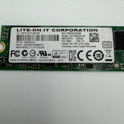 HP Lite-On L8T-256L9G M.2 SATA 256GB SSD 764438-001