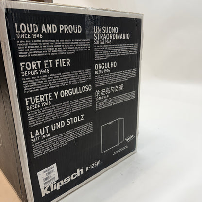 Klipsch R-12SW Subwoofer Black New In Box