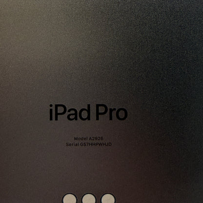 Apple iPad Pro 13 Inch M4 A2925 256GB Unlocked Cellular Space Black with Pencil and Case MINTY